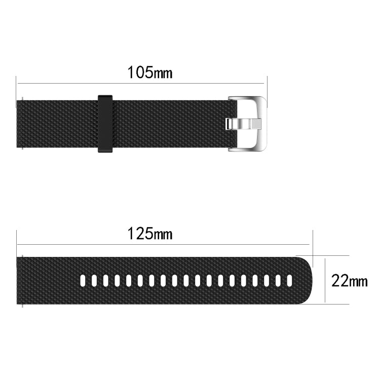 For Garmin Forerunner 265 22mm Diamond Textured Silicone Watch Band(White) by bashfashion