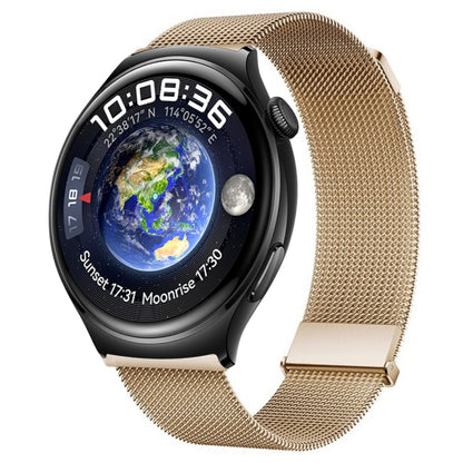 For Huawei Watch 4 / 4 Pro Milan Double Magnetic Steel Mesh Watch Band(Rose Gold) by bashfashion