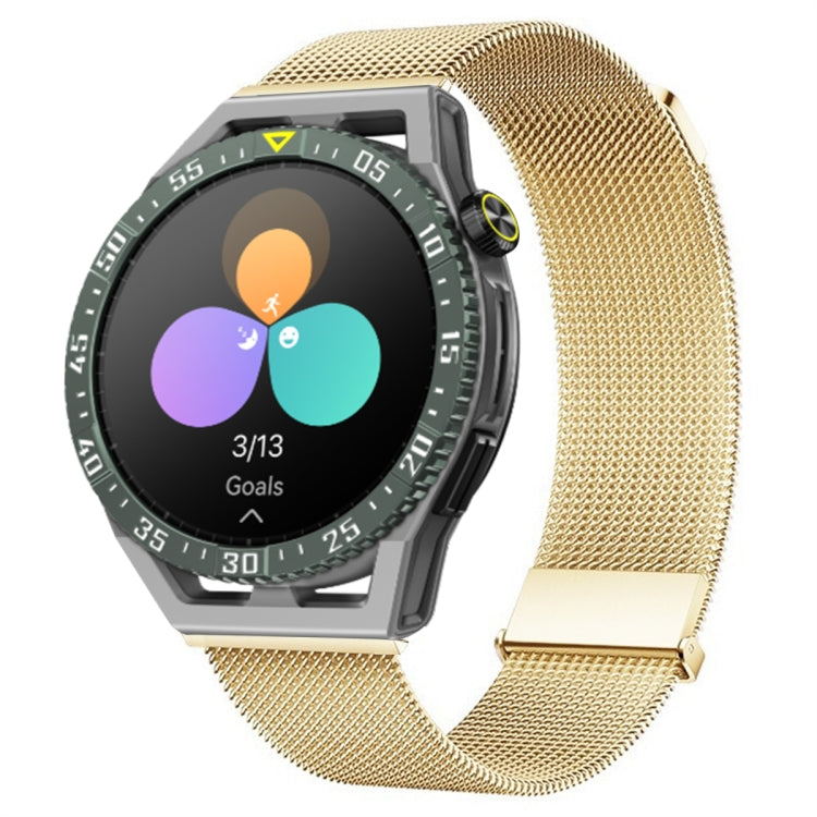 For Huawei Watch GT3 SE Milan Double Magnetic Steel Mesh Watch Band(Gold) by bashfashion