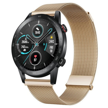 For Honor Magic Watch Milan Double Magnetic Steel Mesh Watch Band(Rose Gold) by bashfashion