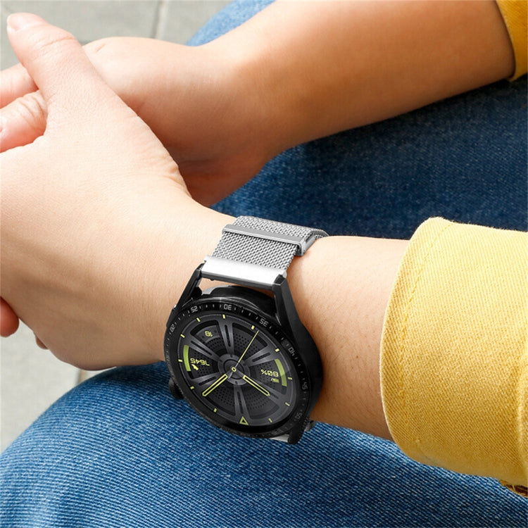 For Huawei Watch Buds Milan Double Magnetic Steel Mesh Watch Band(Gold) by bashfashion