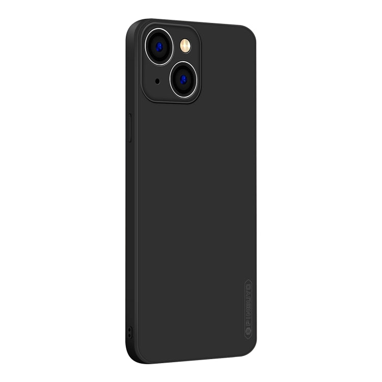 For iPhone 15 PINWUYO Sense Series Liquid Silicone TPU Phone Case(Black) by PINWUYO