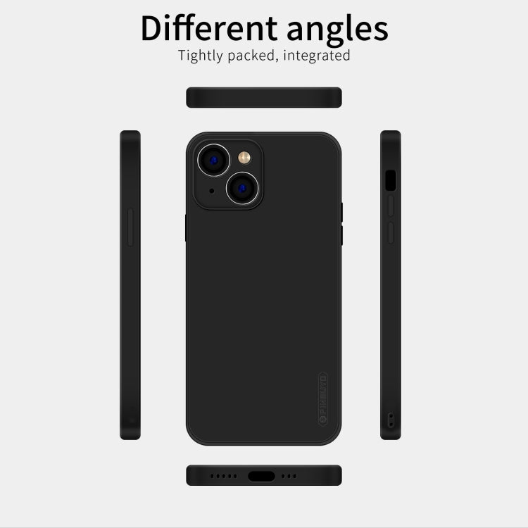 For iPhone 15 PINWUYO Sense Series Liquid Silicone TPU Phone Case(Black) by PINWUYO