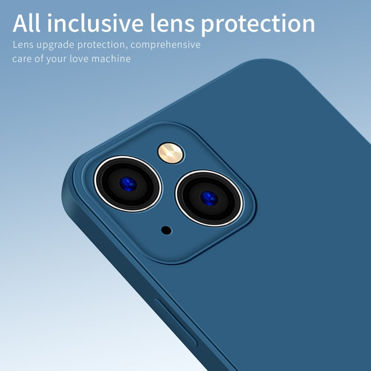 For iPhone 15 PINWUYO Sense Series Liquid Silicone TPU Phone Case(Blue) by PINWUYO