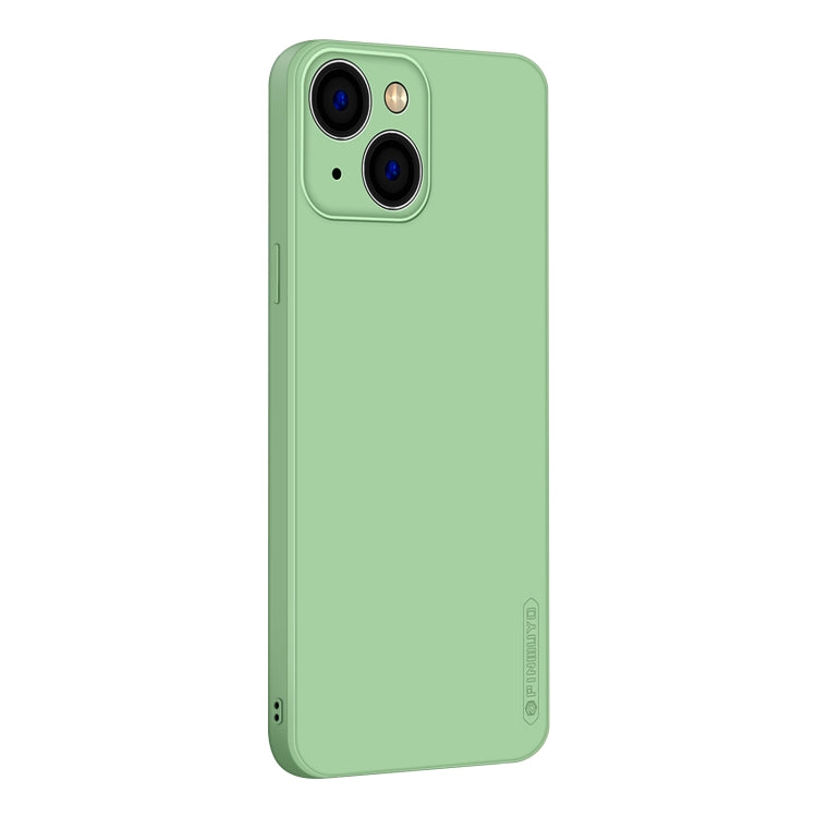 For iPhone 15 PINWUYO Sense Series Liquid Silicone TPU Phone Case(Green) by PINWUYO