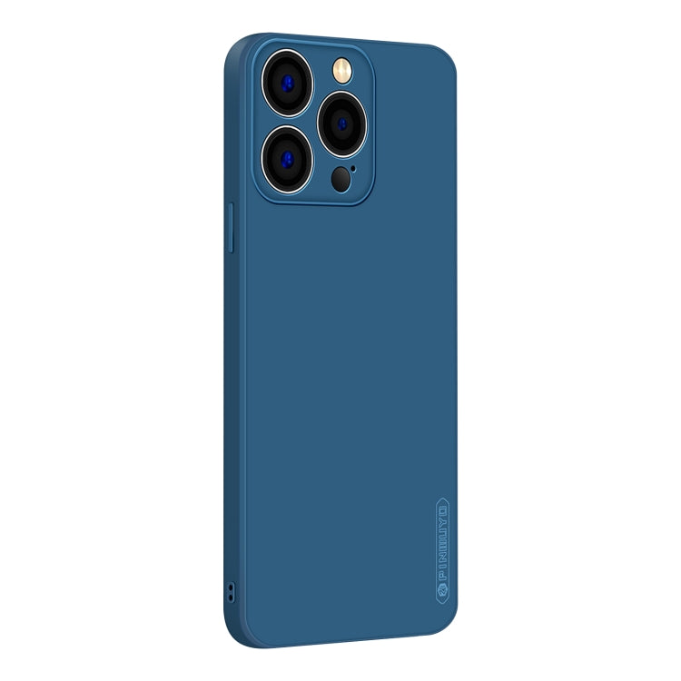 For iPhone 15 Pro PINWUYO Sense Series Liquid Silicone TPU Phone Case(Blue) by PINWUYO