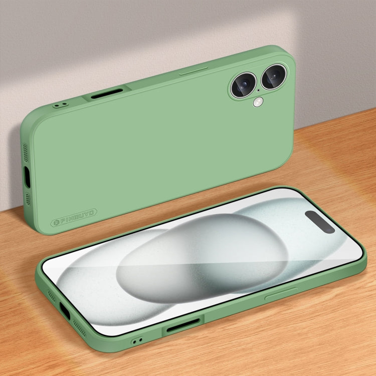For iPhone 16 PINWUYO Sense Series Liquid Silicone TPU Phone Case(Green) by PINWUYO