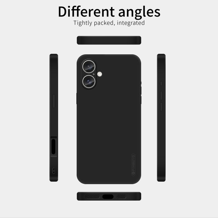 For iPhone 16 Plus PINWUYO Sense Series Liquid Silicone TPU Phone Case(Black) by PINWUYO