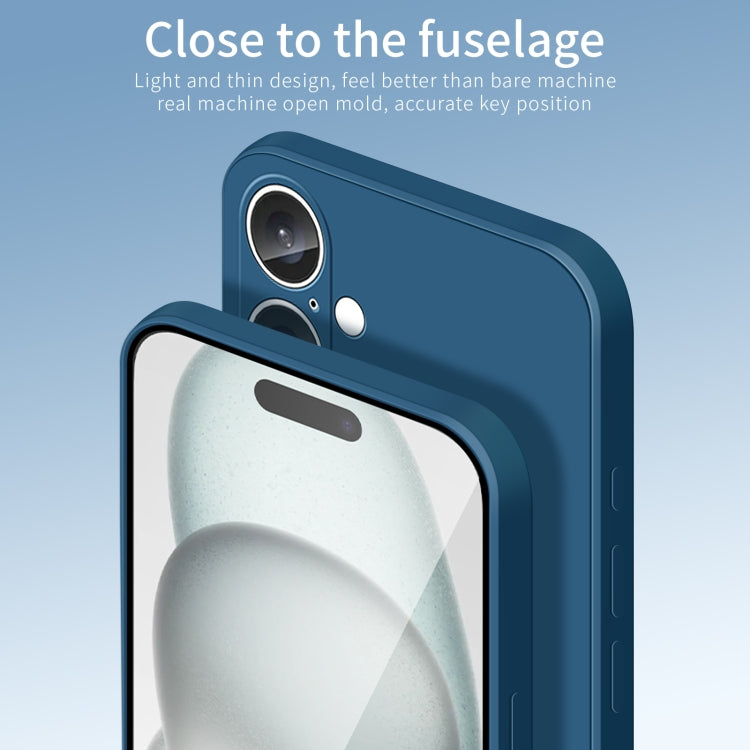 For iPhone 16 Plus PINWUYO Sense Series Liquid Silicone TPU Phone Case(Blue) by PINWUYO