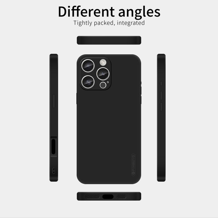 For iPhone 16 Pro Max PINWUYO Sense Series Liquid Silicone TPU Phone Case(Black) by PINWUYO