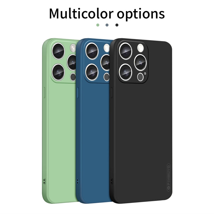 For iPhone 16 Pro Max PINWUYO Sense Series Liquid Silicone TPU Phone Case(Blue) by PINWUYO