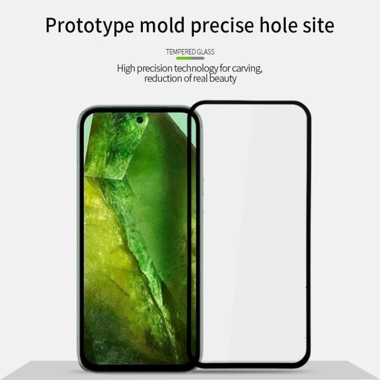 For Google Pixel 8a PINWUYO 9H 2.5D Full Screen Tempered Glass Film(Black) by PINWUYO