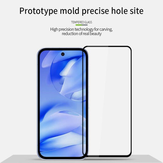 For Google Pixel 9a PINWUYO 9H 2.5D Full Screen Tempered Glass Film(Black) by PINWUYO