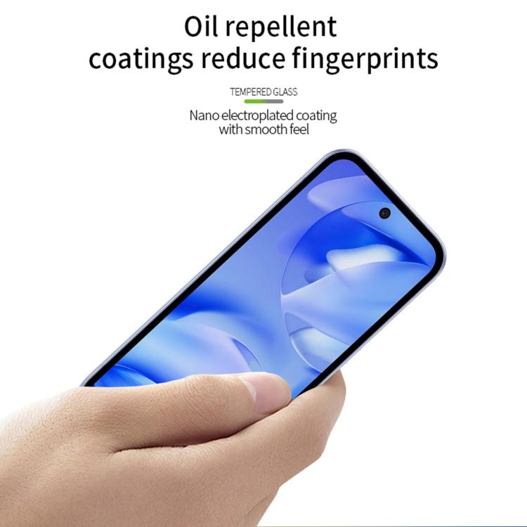 For Google Pixel 9a PINWUYO 9H 2.5D Full Screen Tempered Glass Film(Black) by PINWUYO