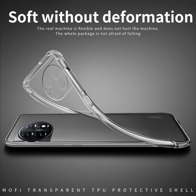 For OnePlus Ace 2 Pro MOFI Ming Series Ultra-thin TPU Phone Case(Transparent) by MOFI