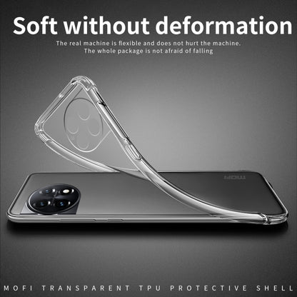 For OnePlus Ace 2 Pro MOFI Ming Series Ultra-thin TPU Phone Case(Transparent) by MOFI