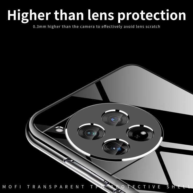 For OnePlus Ace 3 MOFI Ming Series Ultra-thin TPU Phone Case(Transparent) by MOFI