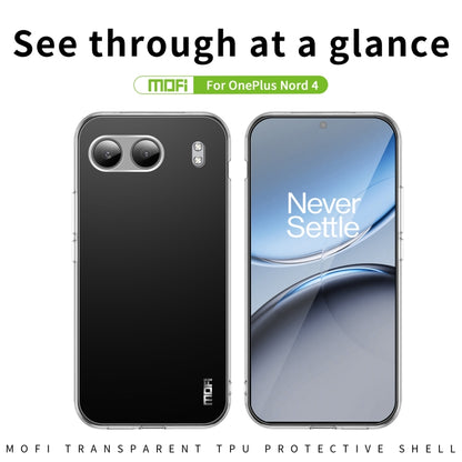 For OnePlus Nord 4 MOFI Ming Series Ultra-thin TPU Phone Case(Transparent) by MOFI