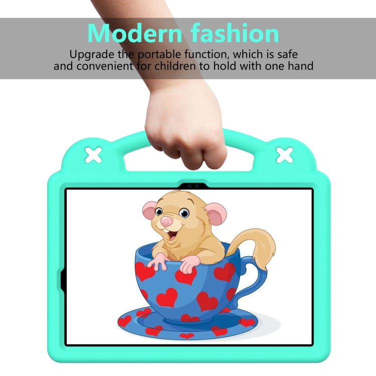 For Samsung Galaxy Tab S8 X700 Handle Kickstand Children EVA Shockproof Tablet Case(Mint Green) by bashfashion