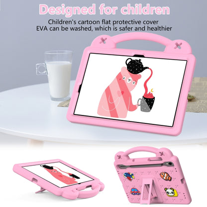 For Samsung Galaxy Tab S7 T870 Handle Kickstand Children EVA Shockproof Tablet Case(Pink) by bashfashion