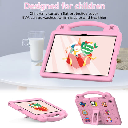 For Samsung Galaxy Tab A11+ / A9+ Handle Kickstand Children EVA Shockproof Tablet Case(Pink) by bashfashion