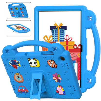 For Samsung Galaxy Tab A11+ / A9+ Handle Kickstand Children EVA Shockproof Tablet Case(Sky Blue) by bashfashion