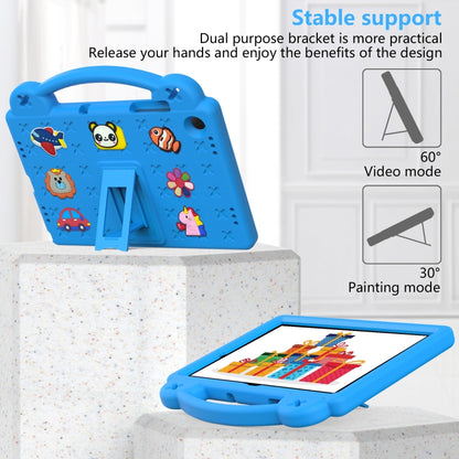 For Samsung Galaxy Tab A11+ / A9+ Handle Kickstand Children EVA Shockproof Tablet Case(Sky Blue) by bashfashion