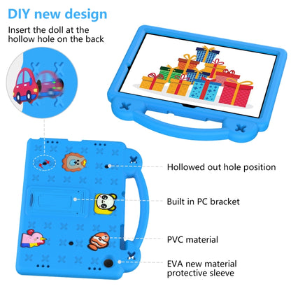 For Samsung Galaxy Tab A11+ / A9+ Handle Kickstand Children EVA Shockproof Tablet Case(Sky Blue) by bashfashion