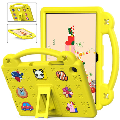 For Samsung Galaxy Tab A11+ / A9+ Handle Kickstand Children EVA Shockproof Tablet Case(Yellow) by bashfashion