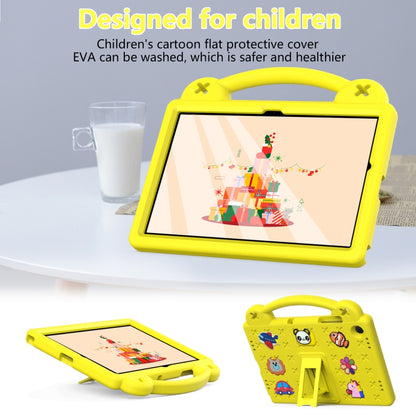 For Samsung Galaxy Tab A11+ / A9+ Handle Kickstand Children EVA Shockproof Tablet Case(Yellow) by bashfashion