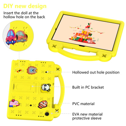 For Samsung Galaxy Tab A11+ / A9+ Handle Kickstand Children EVA Shockproof Tablet Case(Yellow) by bashfashion