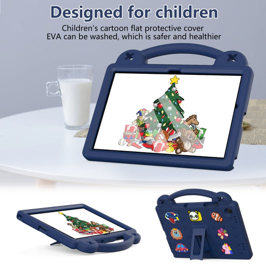 For Samsung Galaxy Tab A11+ / A9+ Handle Kickstand Children EVA Shockproof Tablet Case(Navy Blue) by bashfashion