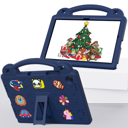 For Samsung Galaxy Tab A11+ / A9+ Handle Kickstand Children EVA Shockproof Tablet Case(Navy Blue) by bashfashion