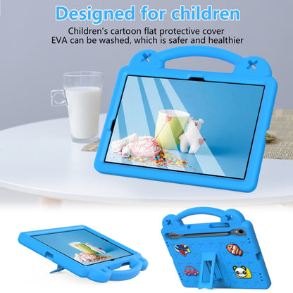 For Samsung Galaxy Tab S9 FE / X510N Handle Kickstand Children EVA Shockproof Tablet Case(Sky Blue) by bashfashion