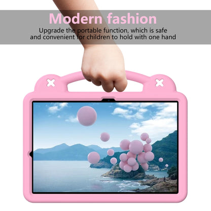 For Samsung Galaxy Tab S9 FE+ 12.4 X610N Handle Kickstand Children EVA Shockproof Tablet Case(Pink) by bashfashion