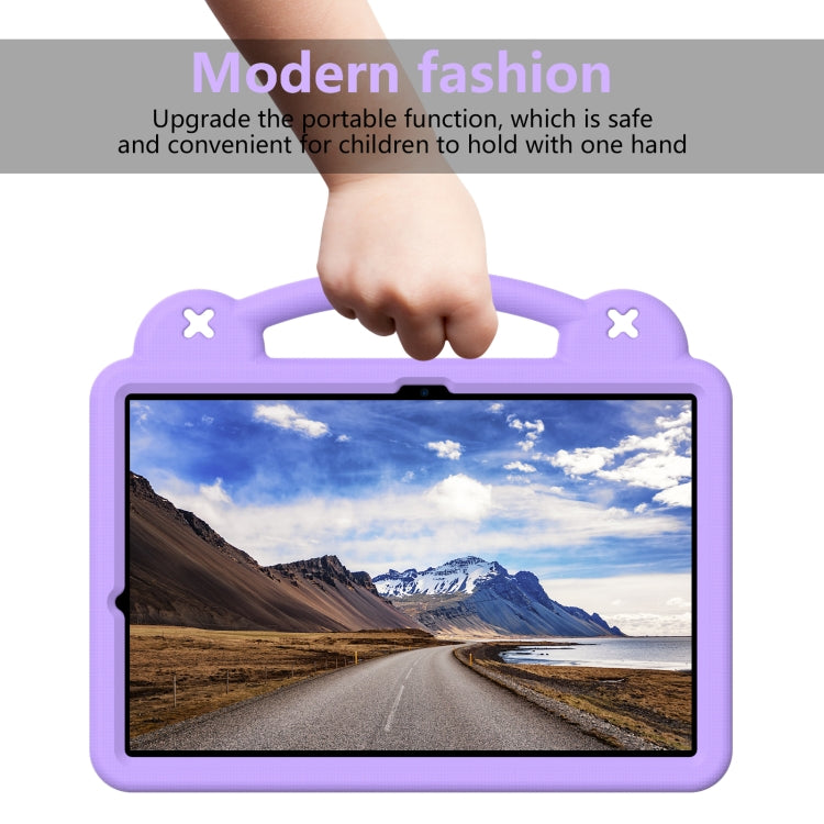 For Samsung Galaxy Tab S9+ 12.4 X810 Handle Kickstand Children EVA Shockproof Tablet Case(Light Purple) by bashfashion
