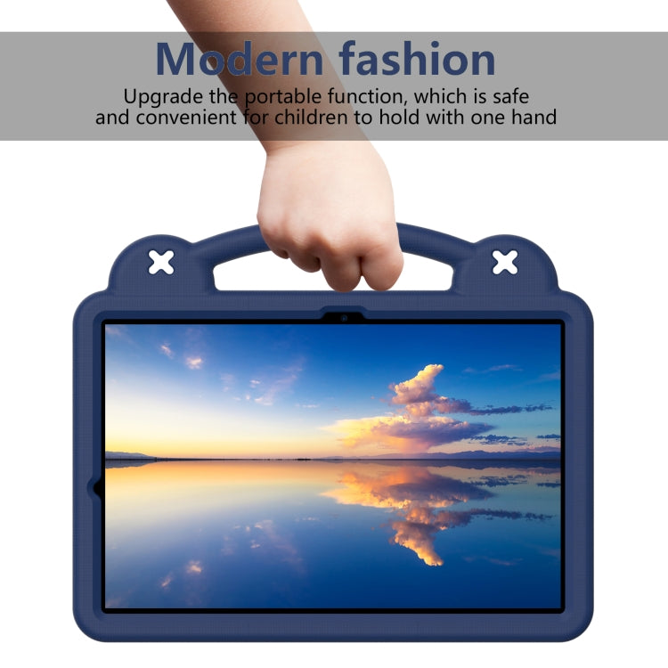 For Samsung Galaxy Tab S9+ 12.4 X810 Handle Kickstand Children EVA Shockproof Tablet Case(Navy Blue) by bashfashion
