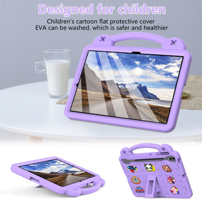 For Samsung Galaxy S7 FE 12.4 T730 / T736 Handle Kickstand Children EVA Shockproof Tablet Case(Light Purple) by bashfashion
