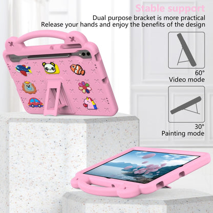 For Samsung Galaxy Tab S10+12.4 X820 Handle Kickstand Children EVA Shockproof Tablet Case(Pink) by bashfashion