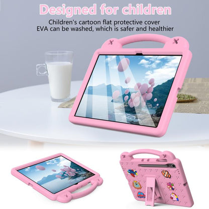 For Samsung Galaxy Tab S10 FE+ Handle Kickstand Children EVA Shockproof Tablet Case(Pink) by bashfashion
