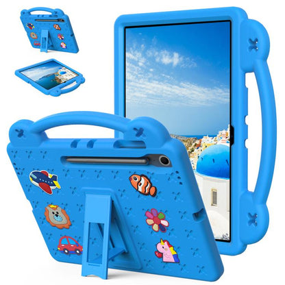 For Samsung Galaxy Tab S10 FE+ Handle Kickstand Children EVA Shockproof Tablet Case(Sky Blue) by bashfashion