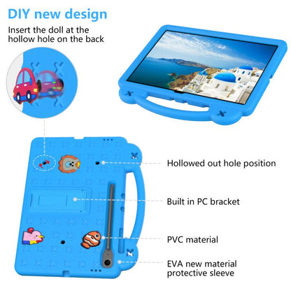 For Samsung Galaxy Tab S10 FE+ Handle Kickstand Children EVA Shockproof Tablet Case(Sky Blue) by bashfashion