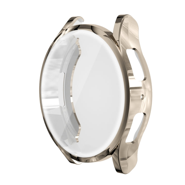 For Samsung Galaxy Watch 6 44mm Fully Enclosed TPU Watch Protective Case(Light Gold) by bashfashion