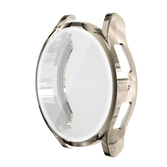 For Samsung Galaxy Watch 6 44mm Fully Enclosed TPU Watch Protective Case(Light Gold) by bashfashion