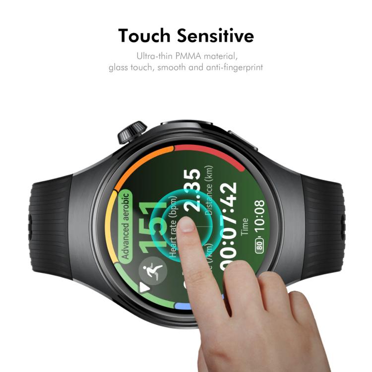 For Huawei Watch 5 42mm 5pcs ENKAY 3D Full Coverage Soft PC Edge PMMA HD Screen Film by ENKAY