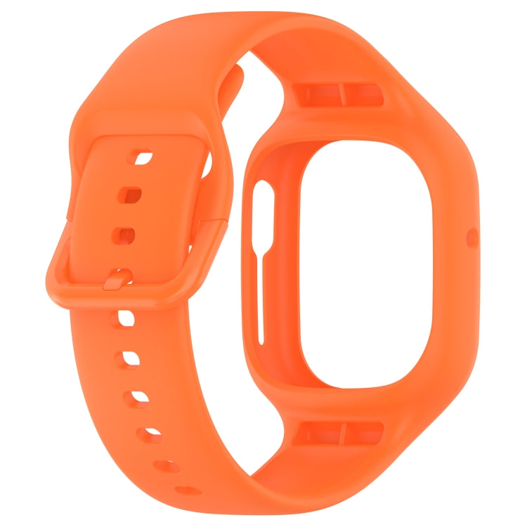 For Honor Watch 4 Integrated Fully Enclosed Silicone Watch Band(Orange) by bashfashion