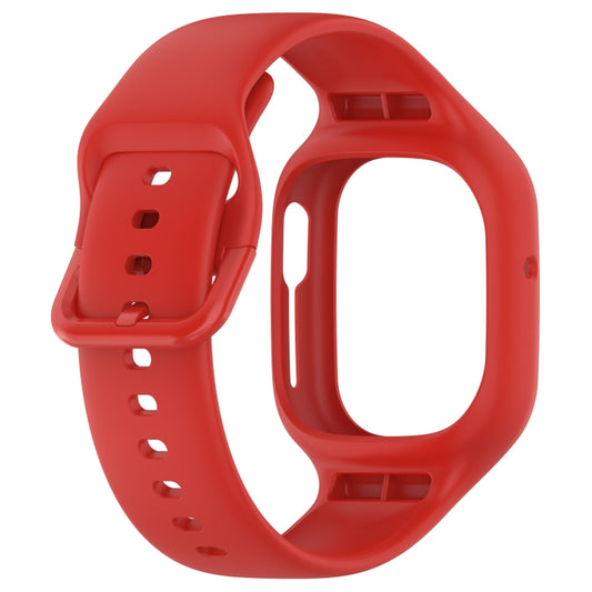 For Honor Watch 4 Integrated Fully Enclosed Silicone Watch Band(Red) by bashfashion