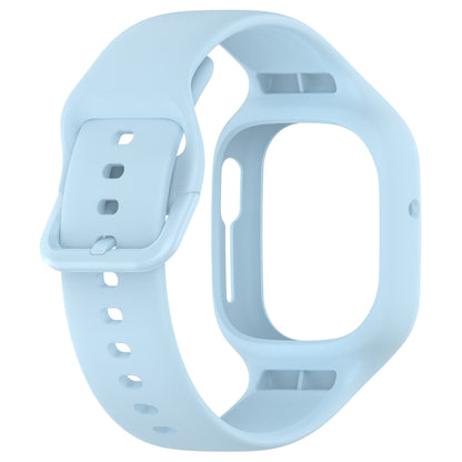 For Honor Watch 4 Integrated Fully Enclosed Silicone Watch Band(Light Blue) by bashfashion