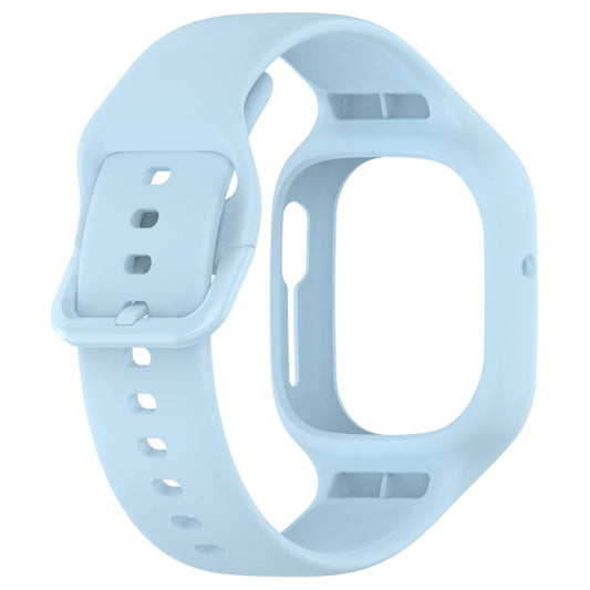 For Honor Watch 4 Integrated Fully Enclosed Silicone Watch Band(Light Blue) by bashfashion