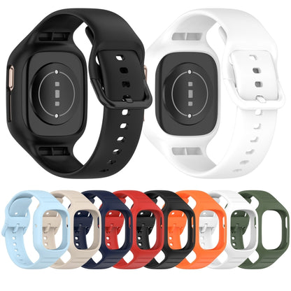 For Honor Watch 4 Integrated Fully Enclosed Silicone Watch Band(Black) by bashfashion